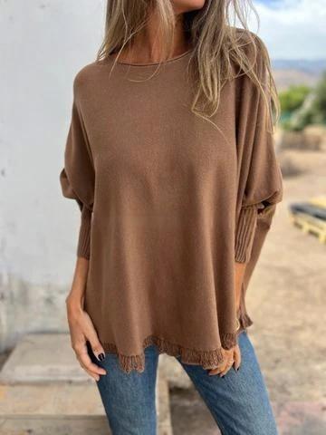 Modern Long Sleeve Lace Knit Top