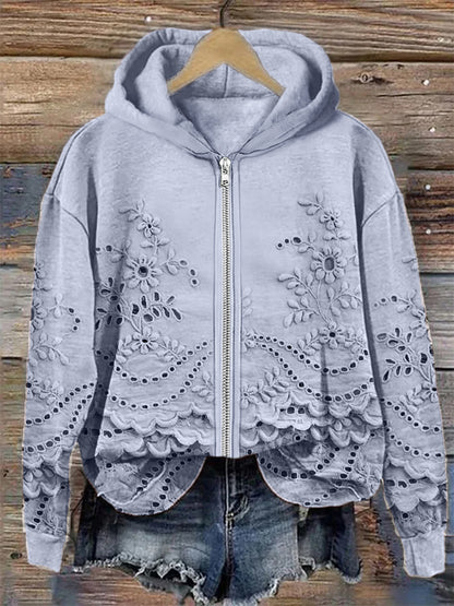 Casual Digital Printing Hooded Sweater