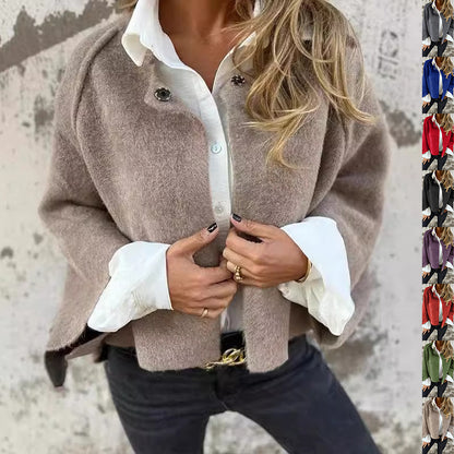 Autumn and Winter Batwing Sleeve Cashmere Cardigan