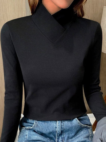 Casual Plain Slim Bottom Top