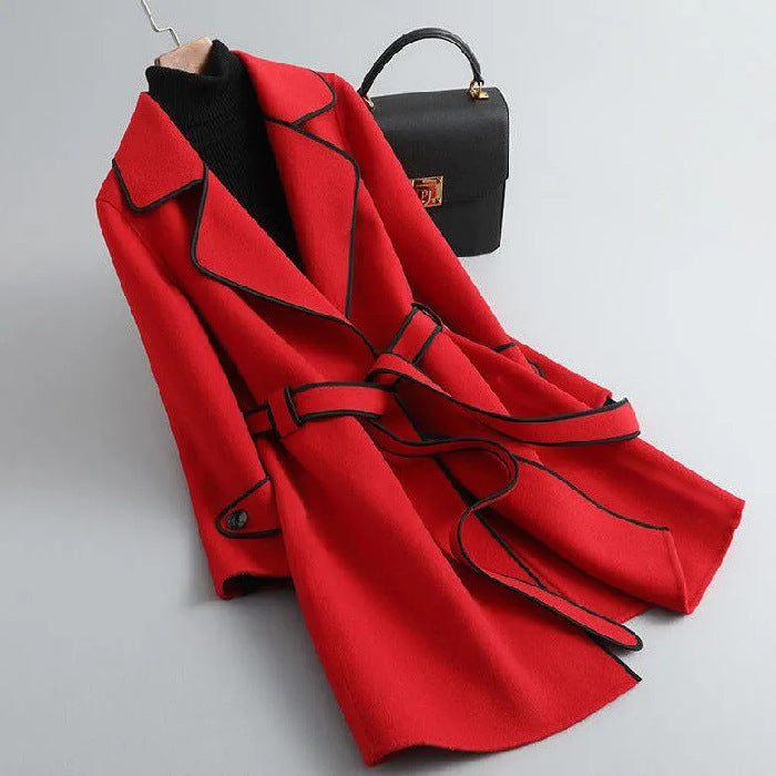 Hand-Tied High-Grade Woolen Outerwear