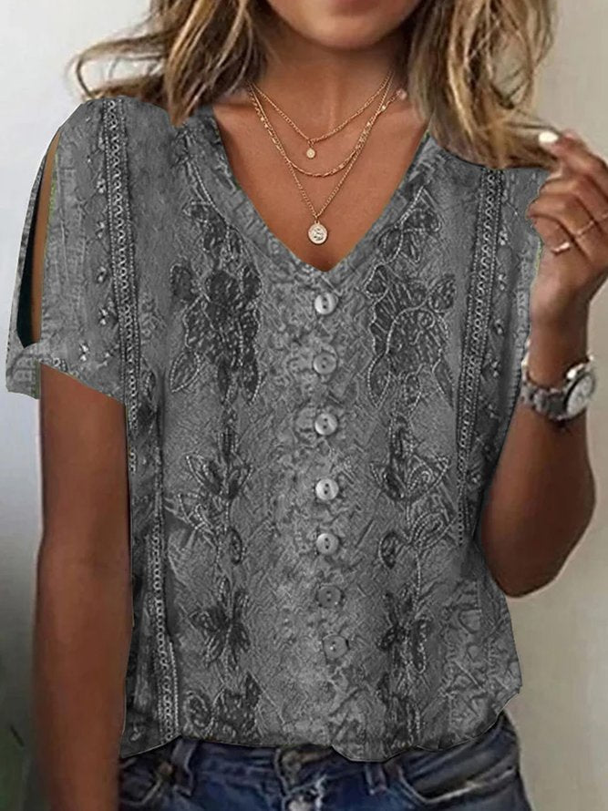 Versatile Casual Short-Sleeved Top