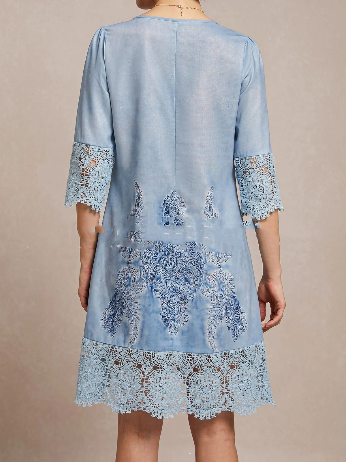 Summer Flowers Lace Dress