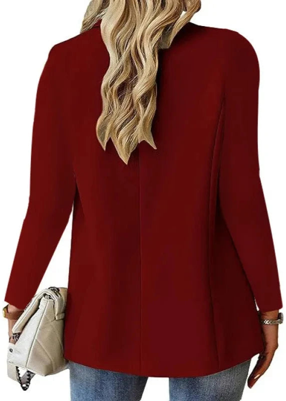 Popular Plain Long Sleeve Lapel Blazer