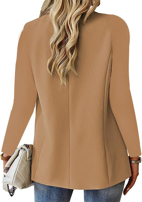 Popular Plain Long Sleeve Lapel Blazer