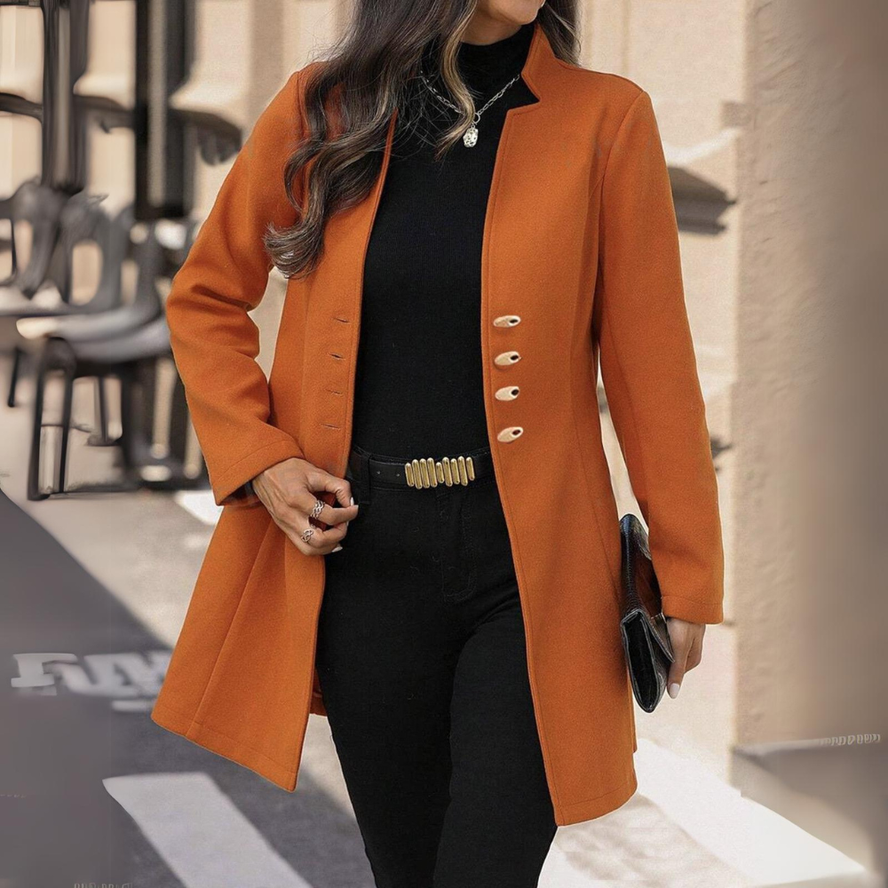 Modern Casual Plain Long Sleeve Coat