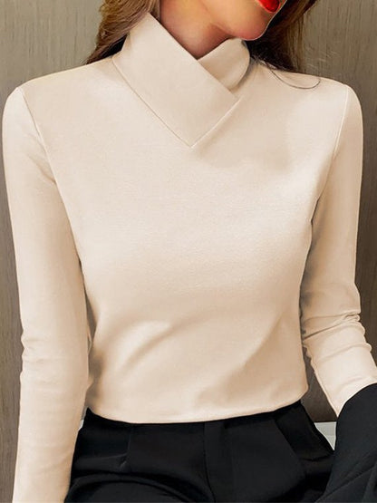 Casual Plain Slim Bottom Top