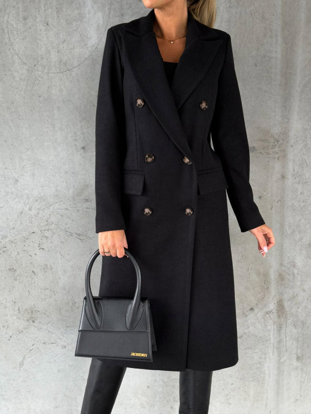 Modern Double-Breasted Slim Lapel Coat