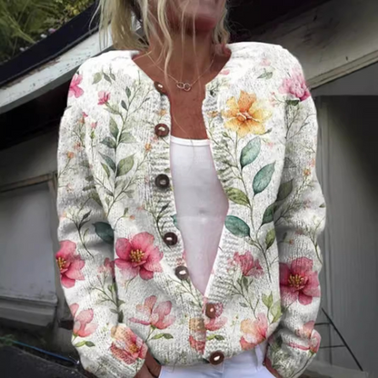 3D Digital Printing Cardigan Knitted Coat