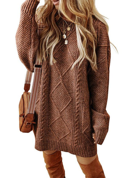 Loose And Lazy Style Dress Sweater