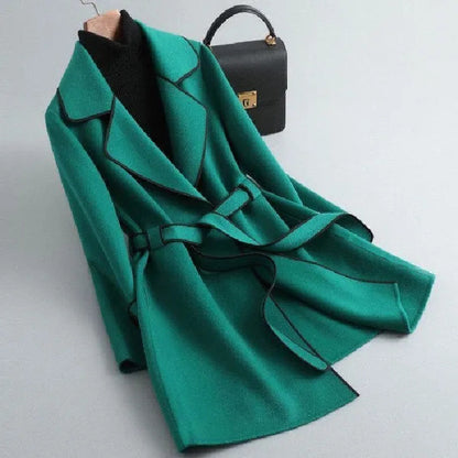 Hand-Tied High-Grade Woolen Outerwear