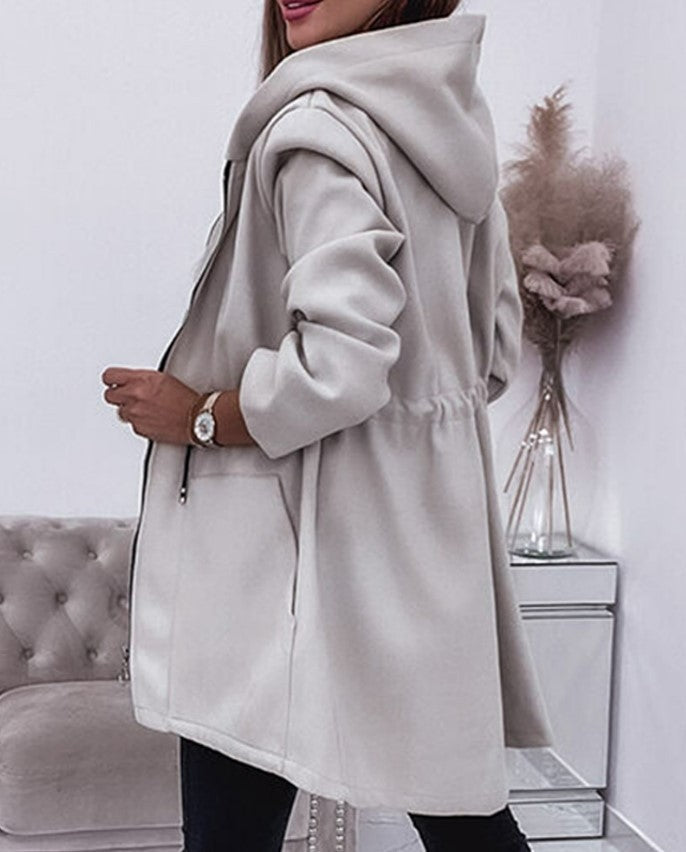 Modern Plainr Casual Long Sleeve Outerwear