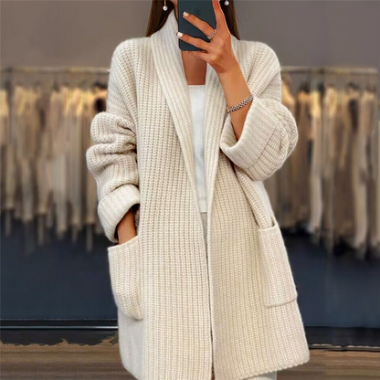 Classy Pocket Stitching Cardigan