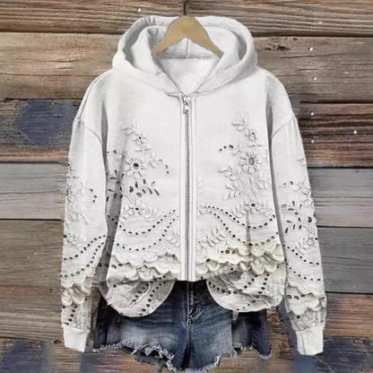 Casual Digital Printing Hooded Sweater