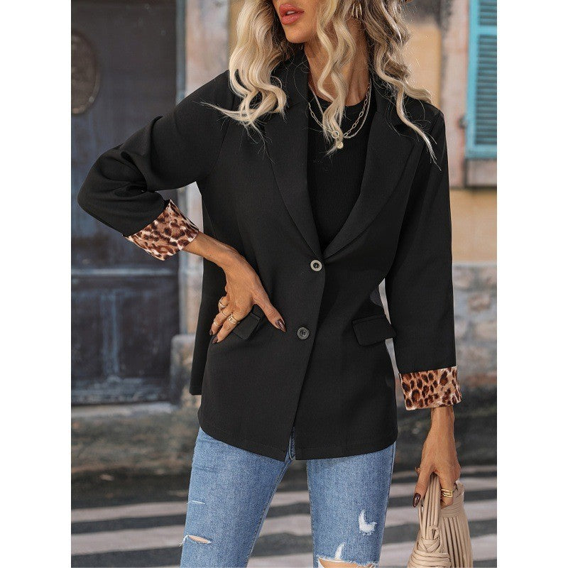 Design Sense Casual Small Suit Long Sleeve Coat