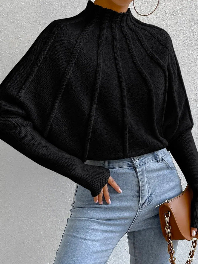 Casual Plain Loose Spider Mesh Short Sweater