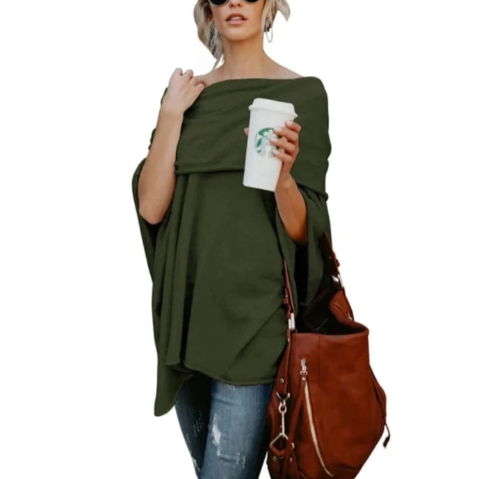 Strapless Plain Round Neck Long Sleeve Top