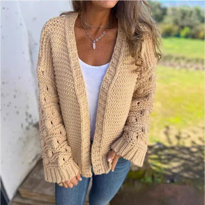 Winter Fashion Solid Color Cardigan