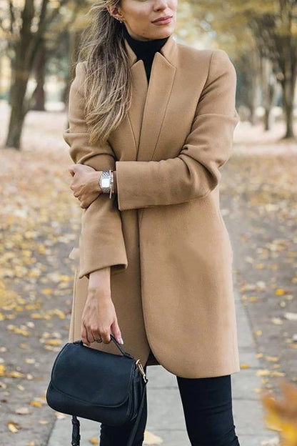 Casual Plain Long Sleeve Jacket