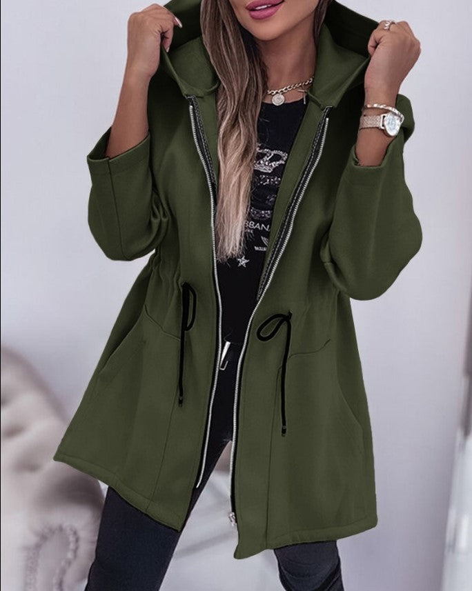 Modern Plainr Casual Long Sleeve Outerwear