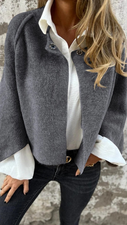 Autumn and Winter Batwing Sleeve Cashmere Cardigan