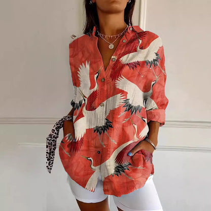 Summer Animal Pattern Printed Shirt