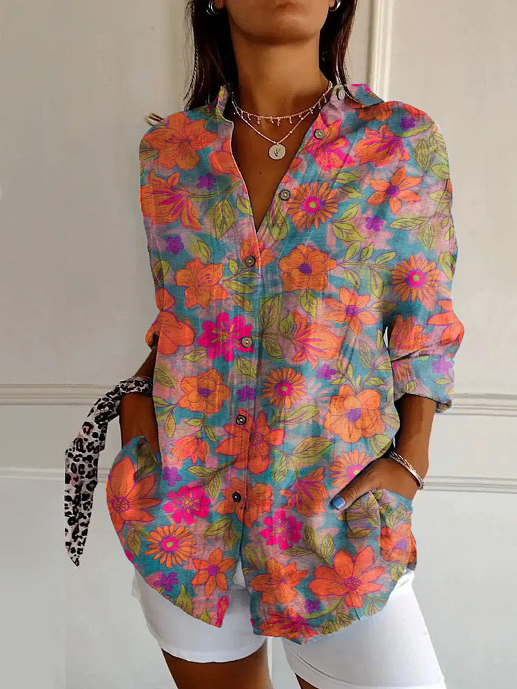 Summer Animal Pattern Printed Shirt