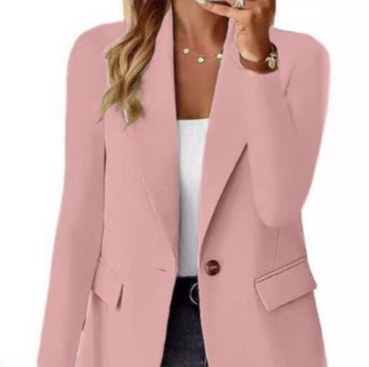 Popular Plain Long Sleeve Lapel Blazer