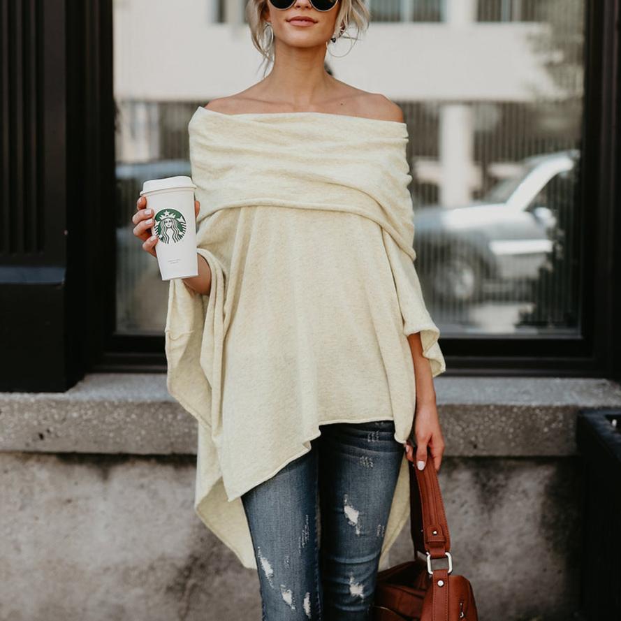 Strapless Plain Round Neck Long Sleeve Top