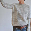 Grey Round Neck Multicolor Baggy Sweater