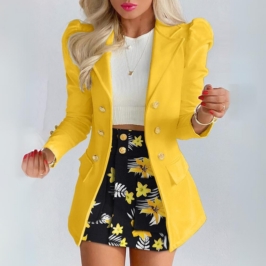 Fashion Solid Color Casual Suits