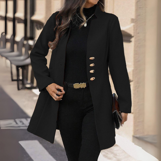 Modern Casual Plain Long Sleeve Coat