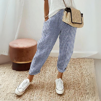 Casual Loose Striped Printed Pants