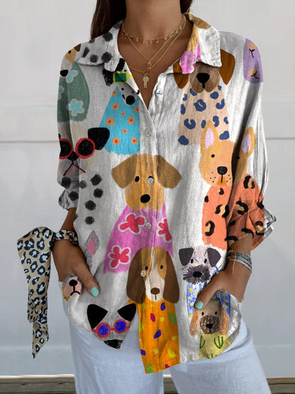 Summer Animal Pattern Printed Shirt