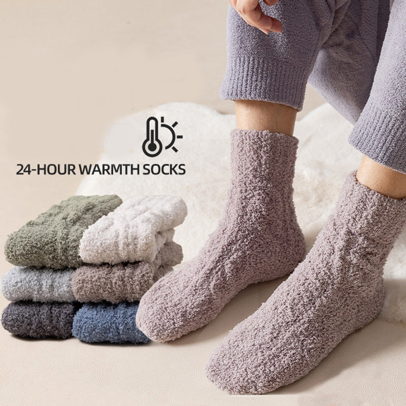 Winter Warm Velvet Floor Socks