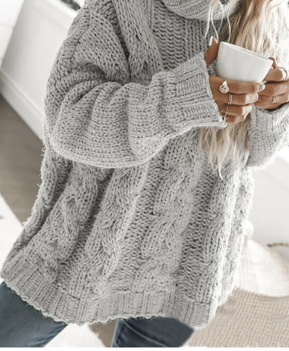 Fashion Loose Turtleneck Knit Sweater