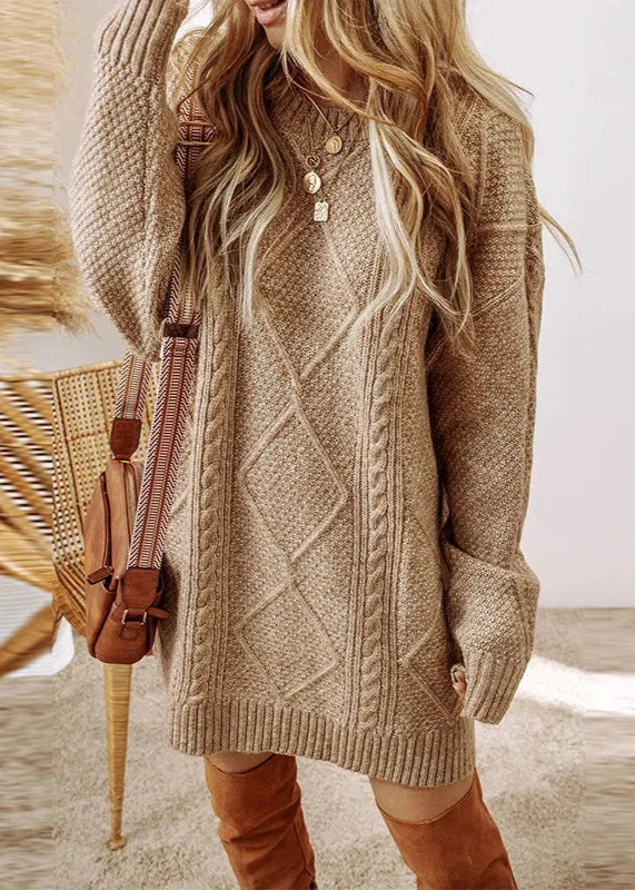 Loose And Lazy Style Dress Sweater