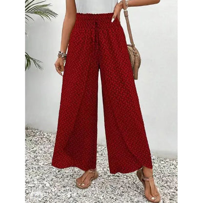 Unique Print Elastic Drawstring Waistband Pants