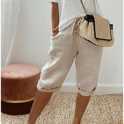 Simple Plain Side Pocket Pants