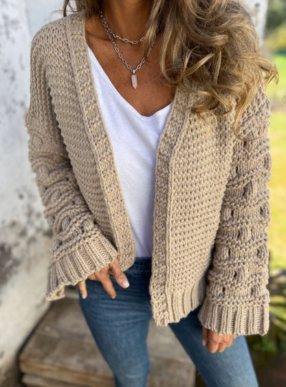 Winter Fashion Solid Color Cardigan