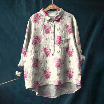 Vintage Print Long Sleeve Shirt