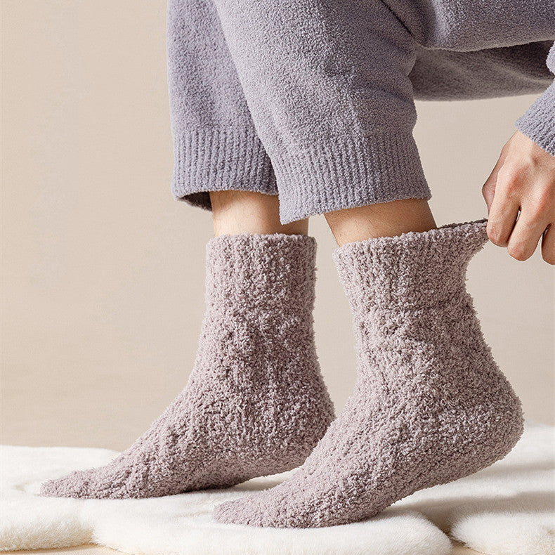 Winter Warm Velvet Floor Socks