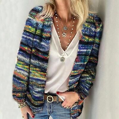 Long Sleeve Casual Striped Cardigan